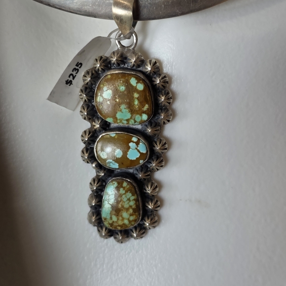 🆕️Number 8 Turquoise and Brown Pendant Necklace - Picture 2 of 9